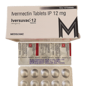 Iversuvac-12 (Ivermectin 12mg) 100 tablets per box